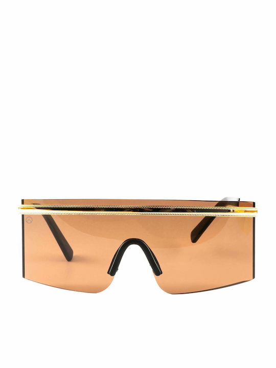 Olympus Sunglasses Midas Sunglasses with Brown Metal Frame and Brown Lens 01-023