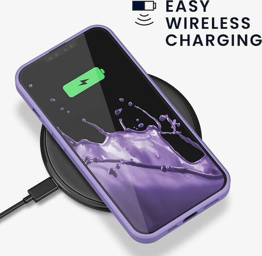 KWmobile Rubberized Back Cover Silicone Violet Lilac (iPhone 13)