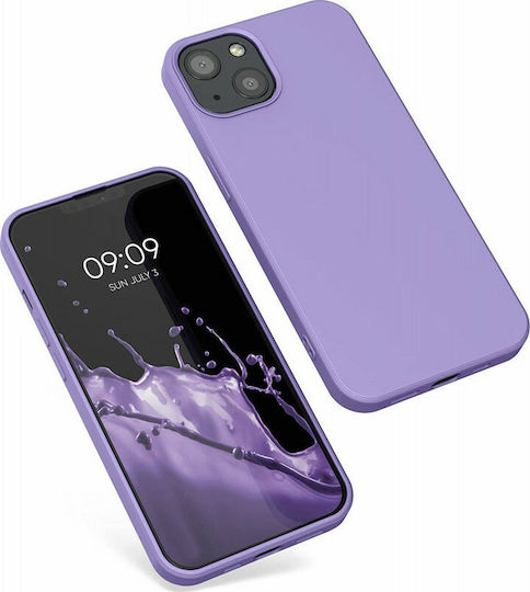 KWmobile Rubberized Back Cover Silicone Violet Lilac (iPhone 13)
