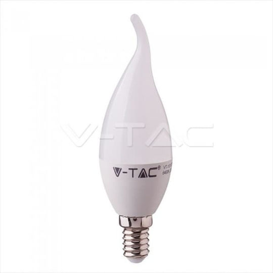 V-TAC VT-258 Λάμπα LED 5.5W για Ντουί E14 Φυσικό Λευκό 470lm