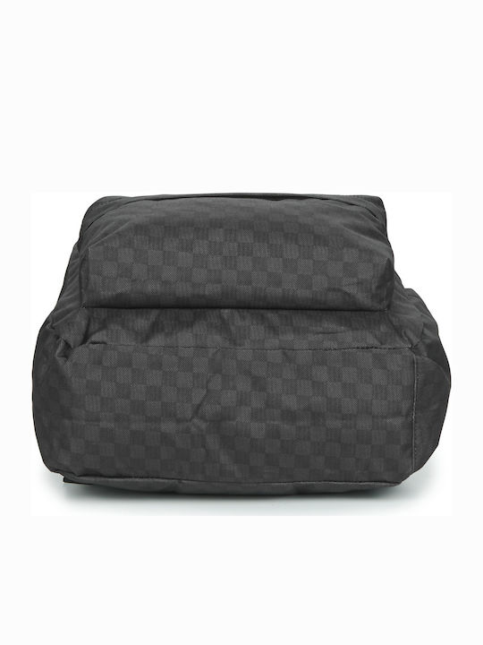 Vans Old Skool Check School Bag Backpack Junior High-High School Black with Water Bottle Holder 22Liters