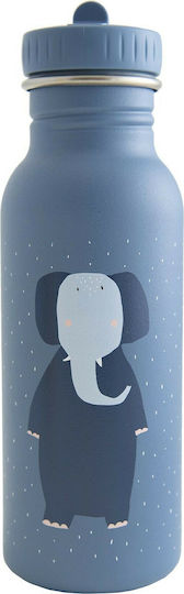 Trixie Kids Water Bottle Stainless Steel with Straw Mrs. Elephant 500ml