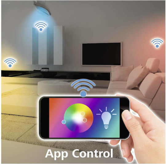 HAMA Smart Lampe LED 7W für Fassung E27 Warmes Weiß 800lm Dimmbar