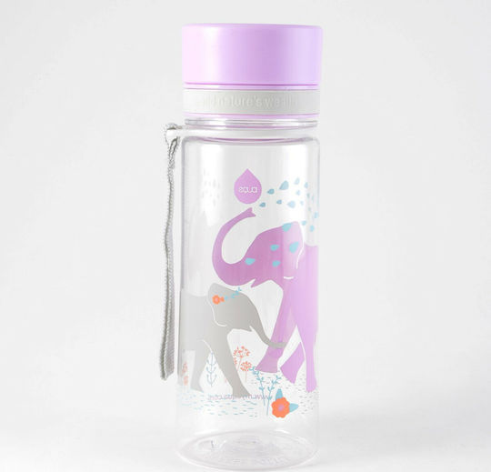 Equa Παιδικό Παγούρι Πλαστικό Non Spill Λιλά 400ml