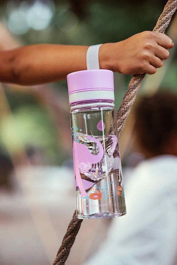 Equa Παιδικό Παγούρι Πλαστικό Non Spill Λιλά 400ml