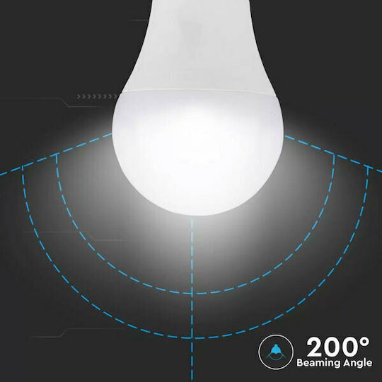V-TAC VT-2219 LED-Lampe 9W 112mm für Fassung E27 und Form A60 Naturweiß 806lm