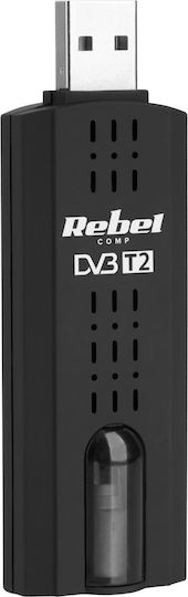 Rebel Rebel TV Tuner for PC / Laptop with Terrestrial Receiver DVB-T2 USB-A