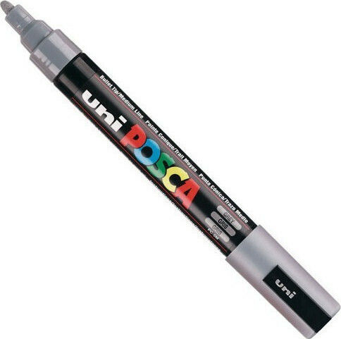 Posca PC-5M Μαρκαδόρος Σχεδίου Γκρι 2.5mm