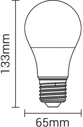 Optonica SP15-A6 Λάμπα LED 15W 120mm για Ντουί E27 και Σχήμα A60 Θερμό Λευκό 1320lm