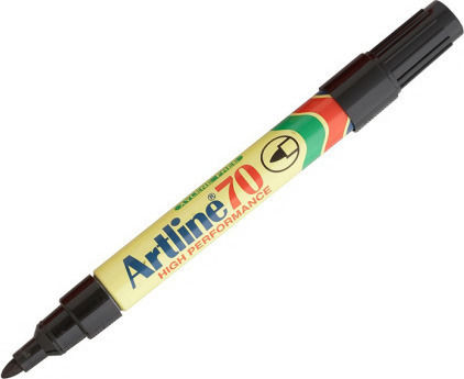 Artline 70 Ανεξίτηλος Μαρκαδόρος Μαύρος 1.5mm