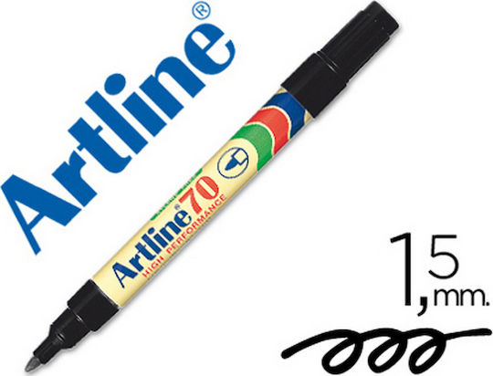 Artline 70 Ανεξίτηλος Μαρκαδόρος Μαύρος 1.5mm