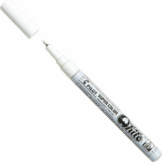 Pilot Super Color Extra Fine Ανεξίτηλοι Μαρκαδόροι Λευκό 0.5mm Σετ 12τμχ