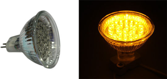 Adeleq LED Bulb 2W for Socket GU5.3 and Shape PAR16 Orange 180lm
