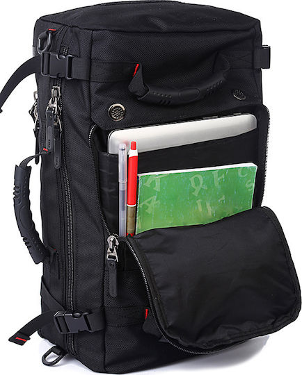 Kaka Carry On Durable Sack Voyage Back 40lt Black Fabric L55xW20xH32cm