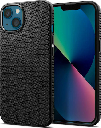 Spigen Liquid Air Back Cover Silicone Matte Black (iPhone 13)