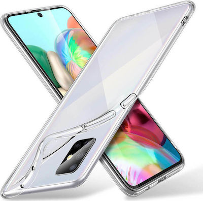 Hurtel Umschlag Rückseite Silikon 0.5mm Transparent (Galaxy A71)