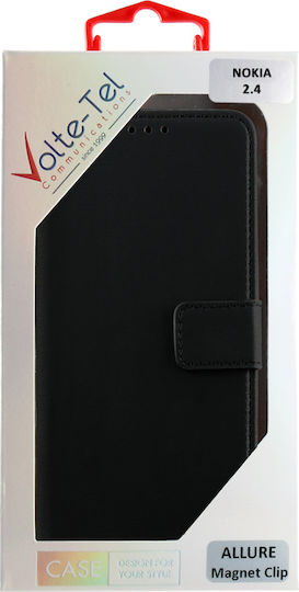 Volte-Tel Allure Magnet Wallet Δερματίνης Μαύρο (Nokia 2.4)