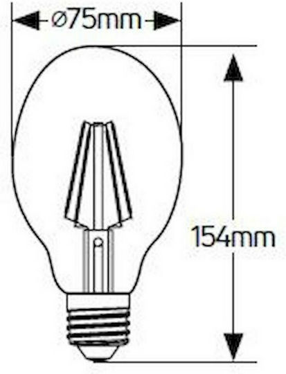 Geyer LED Bulb 6W for Socket E27 Warm White 500lm
