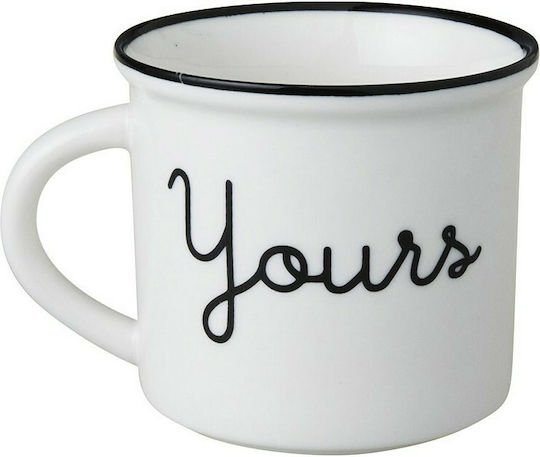 Dutch Rose Yours-Mine Keramiktasse Weiß 330ml