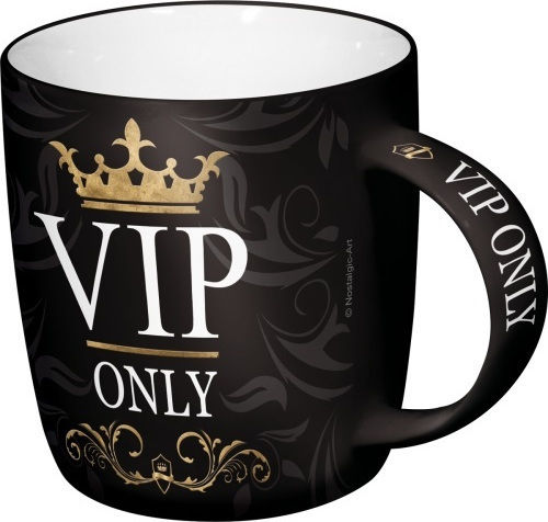 Nostalgic Art VIP Only Κούπα Κεραμική Μαύρη 330ml Nostalgic Art VIP Only Κούπα Κεραμική Μαύρη 330ml