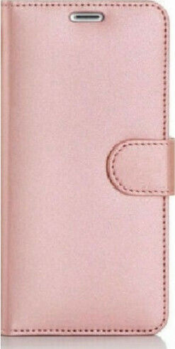 Book Δερματίνης Ροζ Χρυσό (Redmi Note 8 Pro)