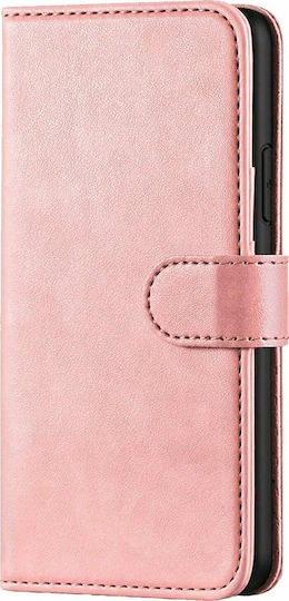 Book Δερματίνης Ροζ Χρυσό (Redmi Note 8 Pro)