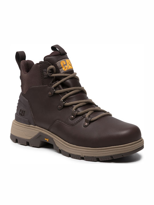 CAT Leverage Hiker Men's Brown Hiking Shoes