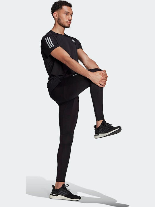 adidas Own The Run TGT Men's Sports Long Leggings Black