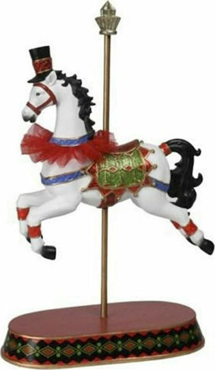 Iliadis Weihnachtliche Kunststoff Figur Pferd Höhe 30cm