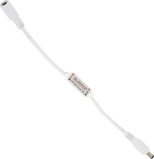GloboStar Waterproof LED Strip 12V Cold White Light 5m Type SMD5050 with Power Supply & Remote Control