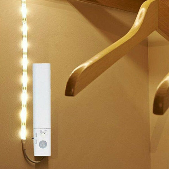 V-TAC Αδιάβροχη Ταινία LED 12V Φυσικό Λευκό Φως 1m Τύπου SMD2835 με Αισθητήρα Κίνησης