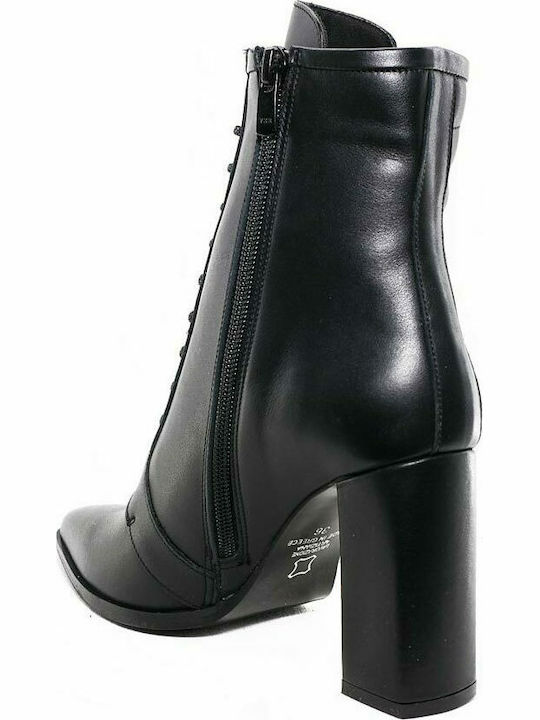 Fardoulis 951-01Χ Leather Women's Ankle Boots Black