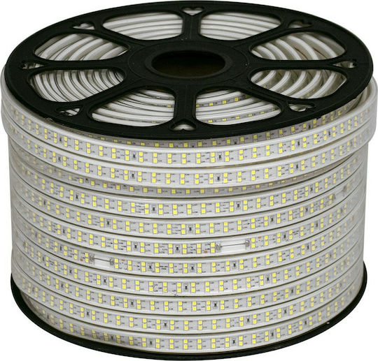 GloboStar Rezistent la apă Bandă LED 220V Alb Rece Lumină 1m Tip SMD2835
