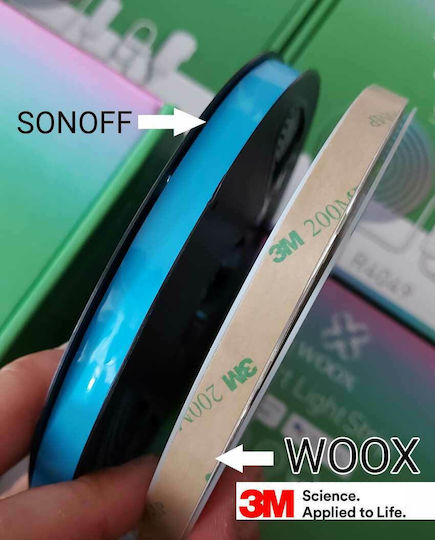 Woox Waterproof Smart LED Strip Wi-Fi 12V RGBW Light 5m Type SMD5050 with Power Supply & WiFi Controller