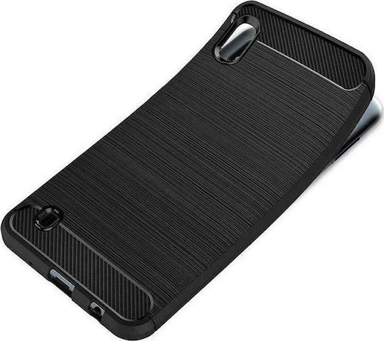 Hurtel Brushed Carbon Back Cover Σιλικόνης Μαύρο (Galaxy A10)