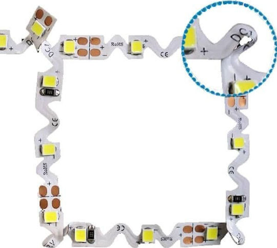 Atman LED-Streifen 12V Kaltweiß Licht 5m Typ SMD2835 mit Netzteil
