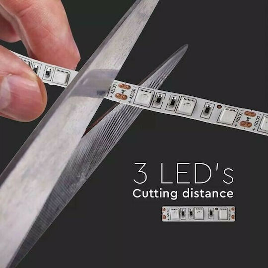 V-TAC LED-Streifen 12V Gelb Licht 5m Typ SMD5050 mit Netzteil