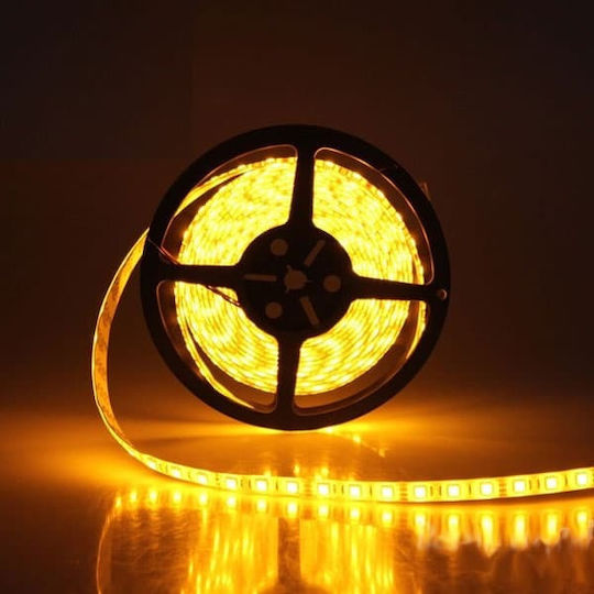 V-TAC LED-Streifen 12V Gelb Licht 5m Typ SMD5050 mit Netzteil