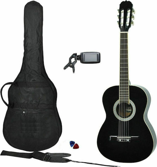 Max Audio Soloart Classical Guitar 4/4 Black