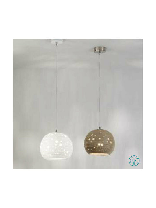 Fabas Luce Corvara Hängelampe Bronze mit Fassung E27 25cm.