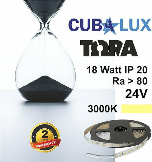 Cubalux LED Strip TΩRA 24V Warm White Light 5m