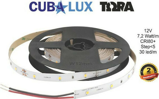 Cubalux Waterproof LED Strip 12V Cold White Light 5m Type SMD2835
