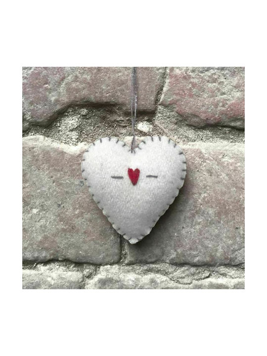 Hanging Heart Felt Christmas Tree Ornament 4.5x5cm Various Designs