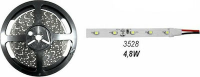 Adeleq LED Streifen Versorgung 12V mit Kaltweiß Licht Länge 5m und 60 LED pro Meter SMD3528