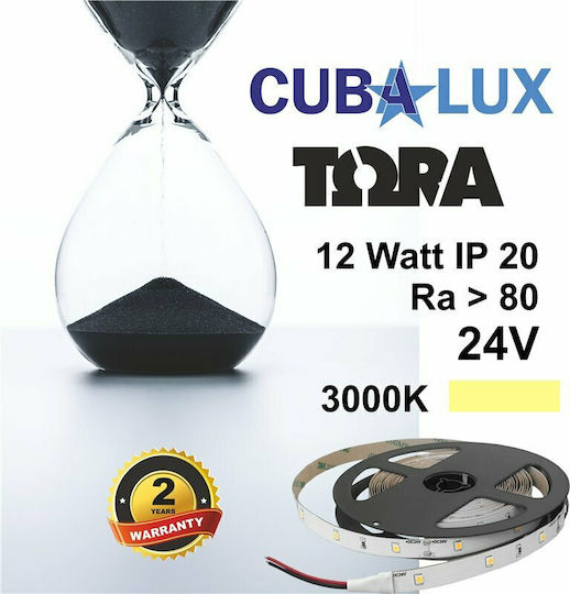 Cubalux LED Strip 24V Warm White Light 5m