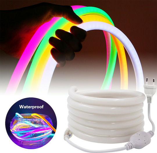 GloboStar Rezistent la apă Bandă LED 220V Verde Lumină 1m Neon Flex