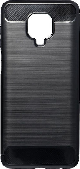 Hurtel Carbon Brushed Back Cover Σιλικόνης Μαύρο (Redmi Note 9S / 9 Pro / 9 Pro Max)