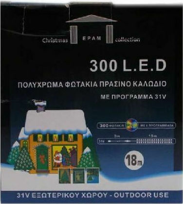 600 Lămpițe LED 33m. Alb cald tip Șir 1buc