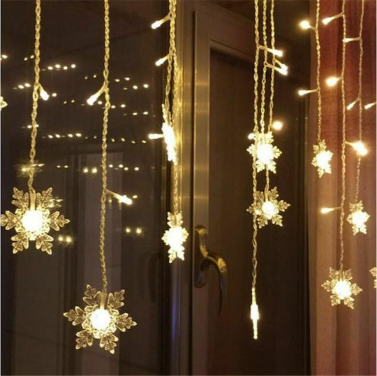 100 Lights LED 3.4m. Warm White type Curtain 1pcs
