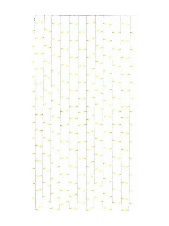 300 Lichterketten LED 4.1m. x 250cm Weiße USB Typ Vorhang 1Stück